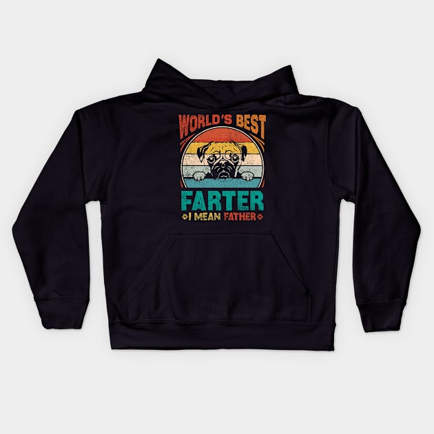 World Best Farter I Mean Father Kids Hoodie by VisionDesigner